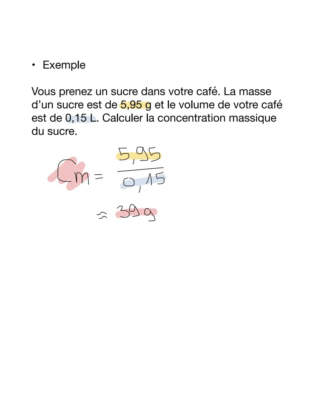 Une solution est un mélange homogène obtenu
par dissolution d'un soluté (ex : sucre) dans un
solvant (ex : eau).
Pour une solution aqueuse, 