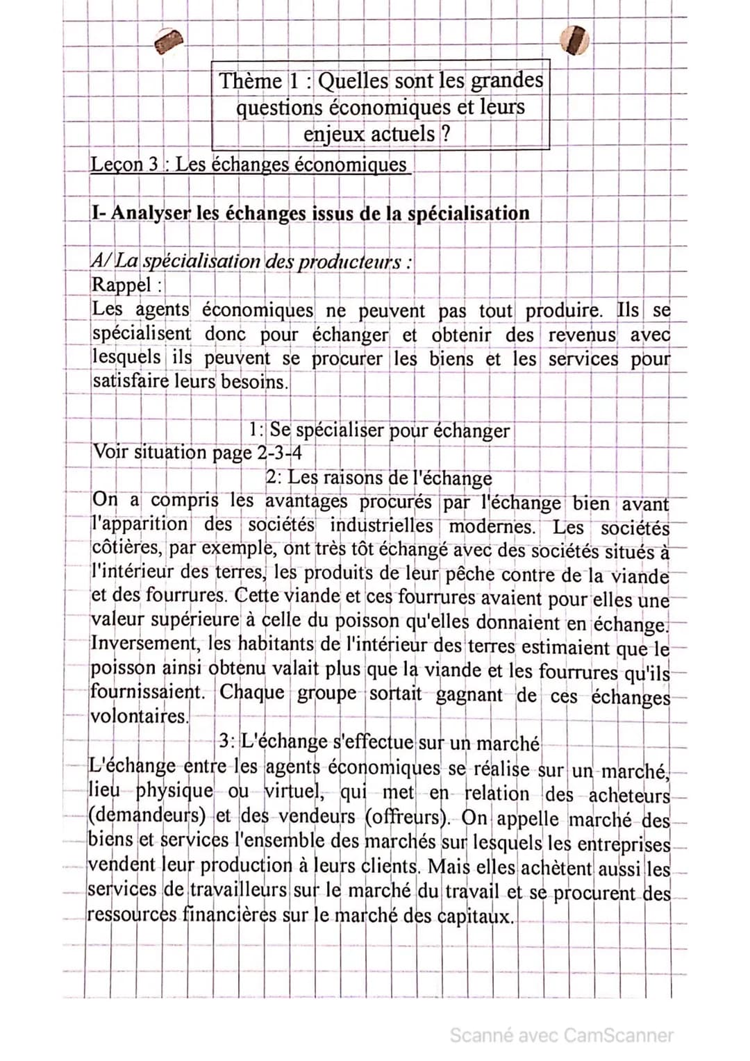 Ensemble des moyens de paiement à la disposition des agents
économiques pour régler leurs échanges.
Le rôle de la monnaie :
La monnaie a 3 f