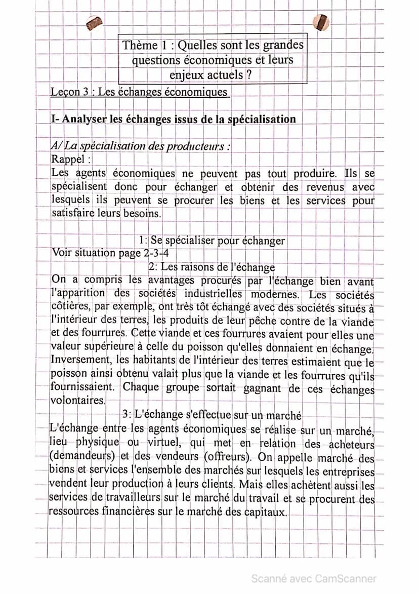 Ensemble des moyens de paiement à la disposition des agents
économiques pour régler leurs échanges.
Le rôle de la monnaie :
La monnaie a 3 f