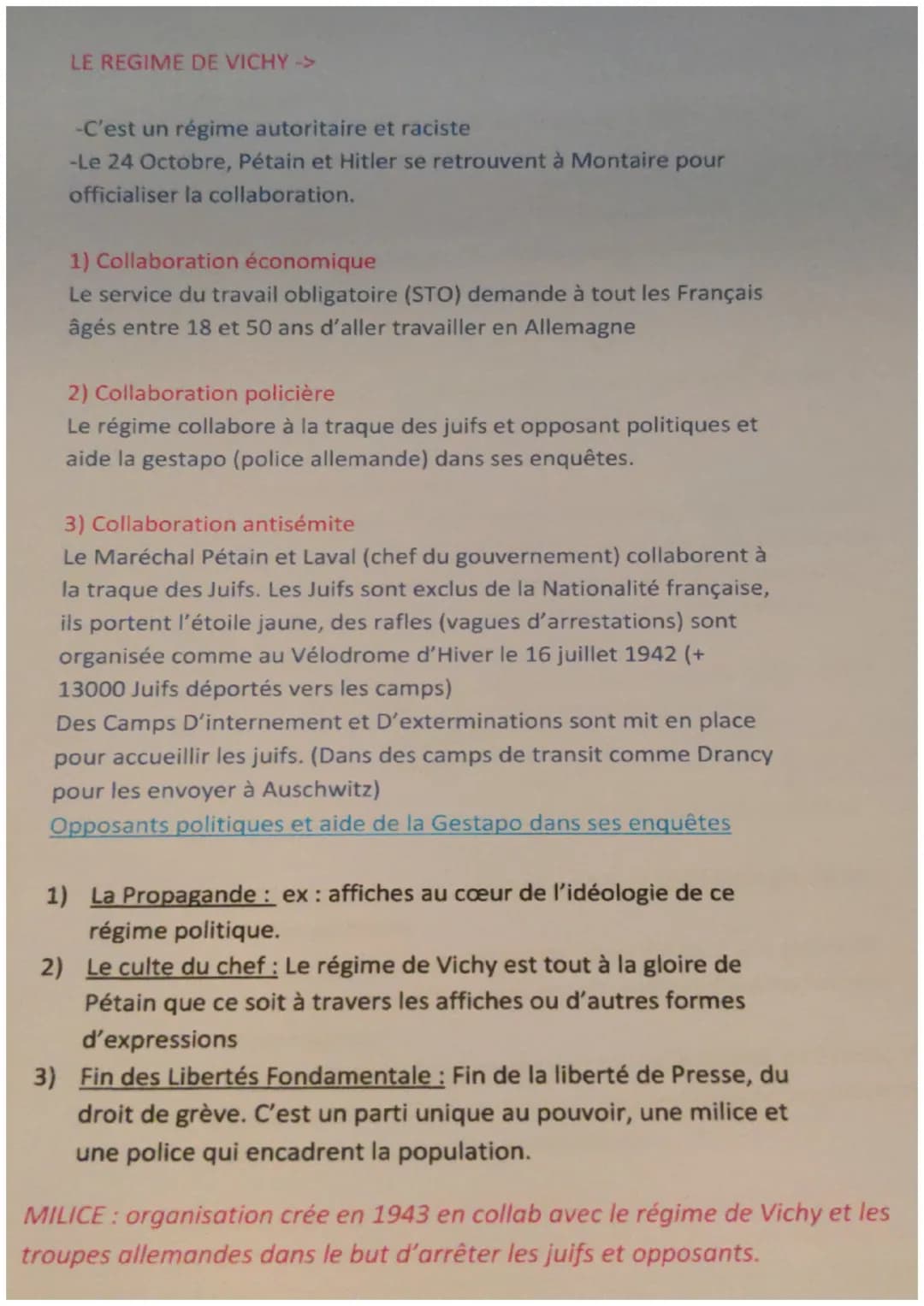 H4) La France occupée : Le régime de Vichy, Collaboration, Resistance.
I) La défaite de 1940 et la mise en place du régime de Vichy
Le 3 sep