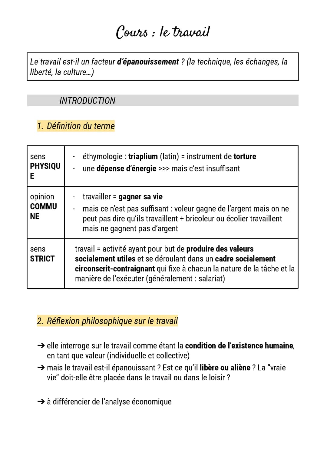 Le travail (philosophie)