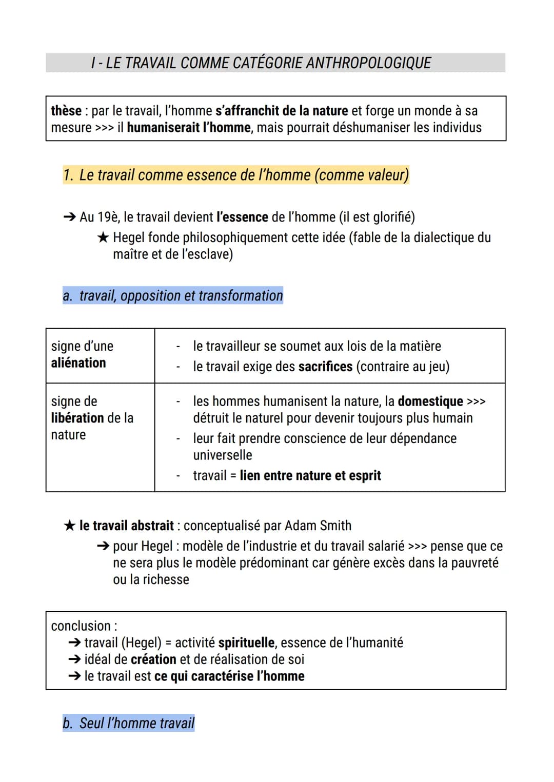 Cours: le travail
Le travail est-il un facteur d'épanouissement? (la technique, les échanges, la
liberté, la culture...)
INTRODUCTION
1. Déf