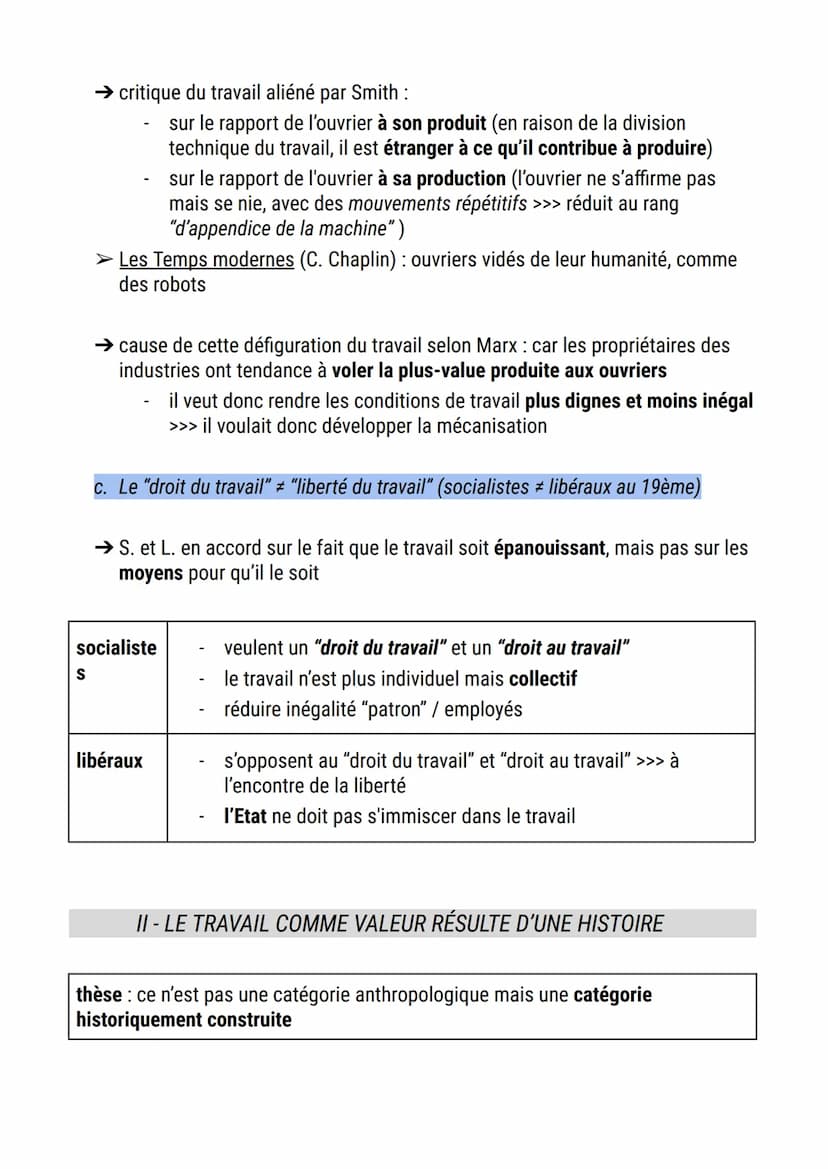 Cours: le travail
Le travail est-il un facteur d'épanouissement? (la technique, les échanges, la
liberté, la culture...)
INTRODUCTION
1. Déf