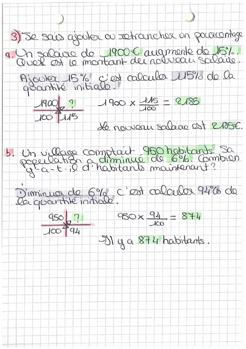 POURCENTAGE
Le pourcentage définit une situation de
proportionnalité.
Quand on calcul un pourcentage, le
nombre de base est 100.
Exemple:
Un