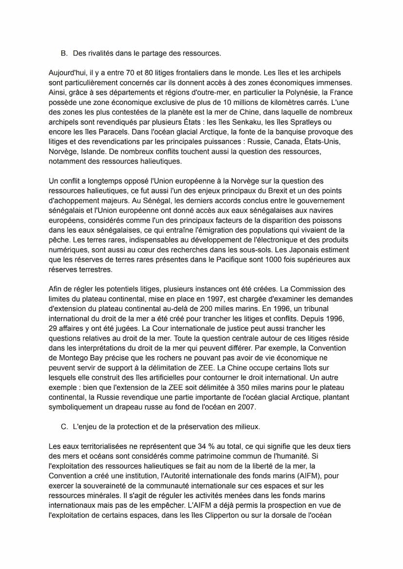 De nouveau espaces de conquête
Océan et espace, quelles spécificités ?
être une grande puissance : c'est maîtriser et dominer un territoire 