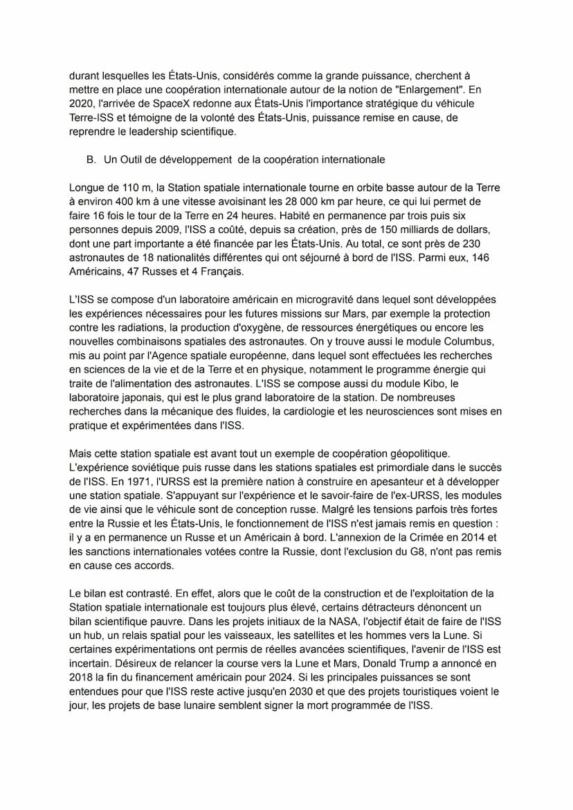 De nouveau espaces de conquête
Océan et espace, quelles spécificités ?
être une grande puissance : c'est maîtriser et dominer un territoire 