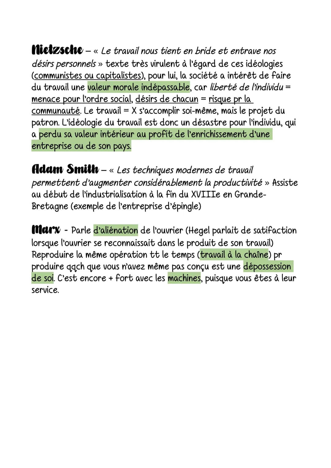 Philo - Le Travail
Travail = Toute activité de transformation d'un matériau brut.
Travail / technique = lié, La technique est le moyen par l