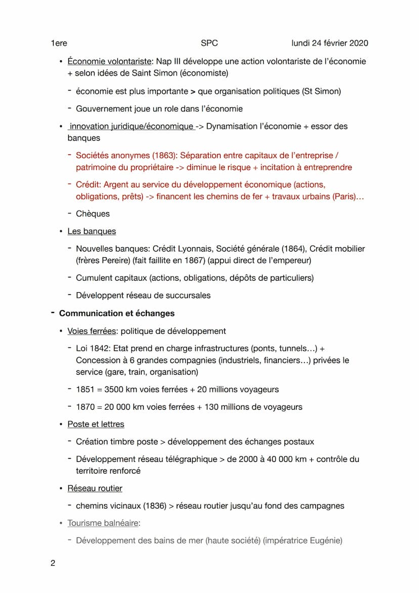 1ere
Modernisation de la France (1848-1870)
1
Plusieurs facteurs de la modernisation:
Innovations techniques + énergiques + scientifiques (i