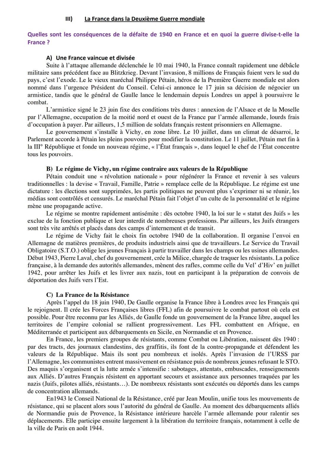Thème 3 : La Deuxième Guerre mondiale, une guerre d'anéantissement
En quoi la Deuxième Guerre mondiale a-t-elle entraîné un engagement total