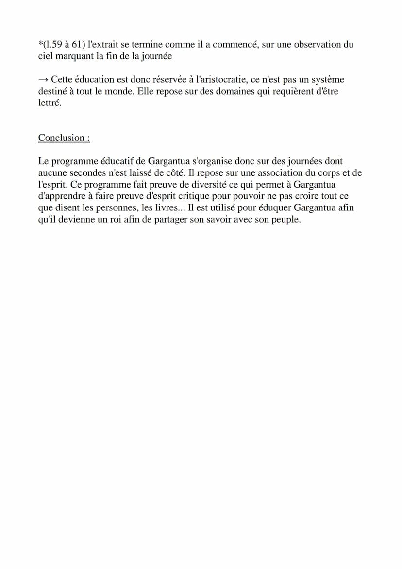 Introduction :
L'éducation de Gargantua
Gargantua est un roman publié en 1534 et écrit par François Rabelais. Celui-ci
est l'héritier des au