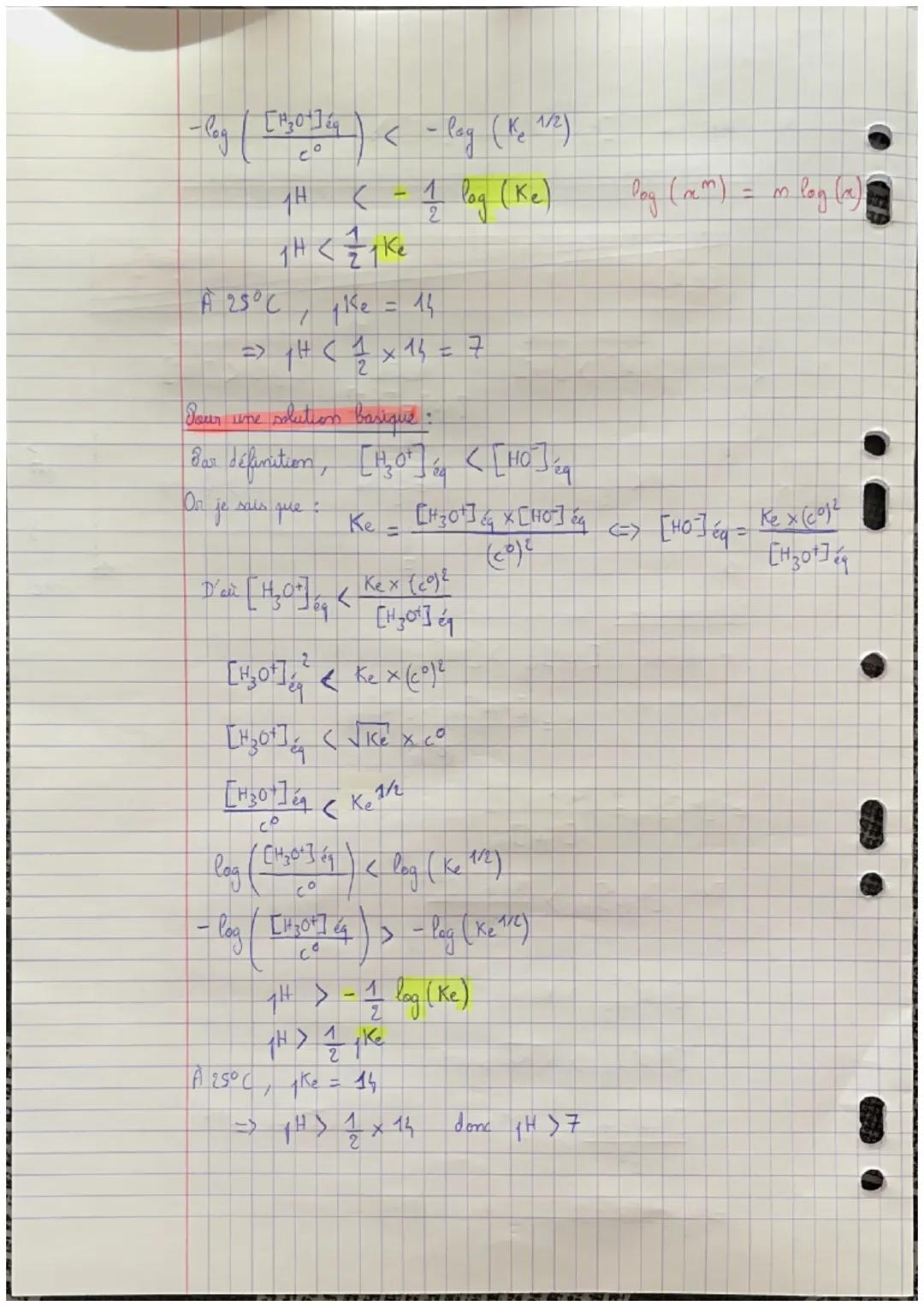 Chapitre 6 : Equillibres acido-basiques in solution
I) Autoprotolyse de l'eau
1) Interprétation de la conductivité de l'eau
Un corps or go l