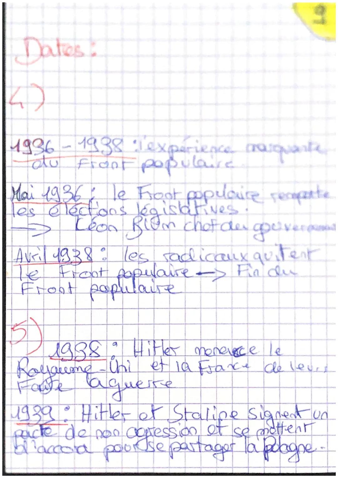 Histoire
1° guerre mondial:
Dates &
yer
guerre mondial 1914->14-18
Début de la Grande guerre : 1914
Grande offensive allemande a
I ovest et 