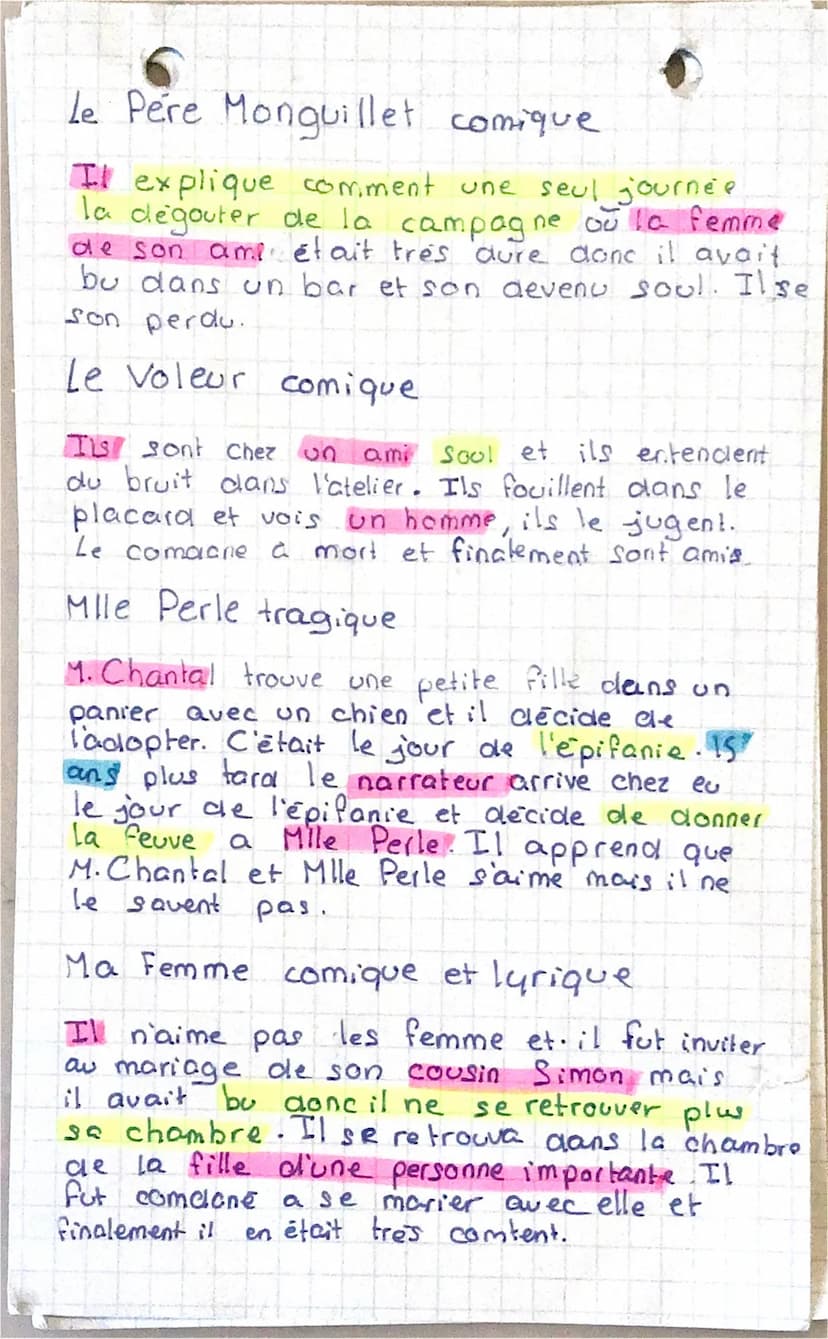 • Résumé 1
Le Papa de Simon tragique et patètique
Simon est un petit garçon fils de Mme la Blanchot.
Il n'avait pas de Papa et le jour de la