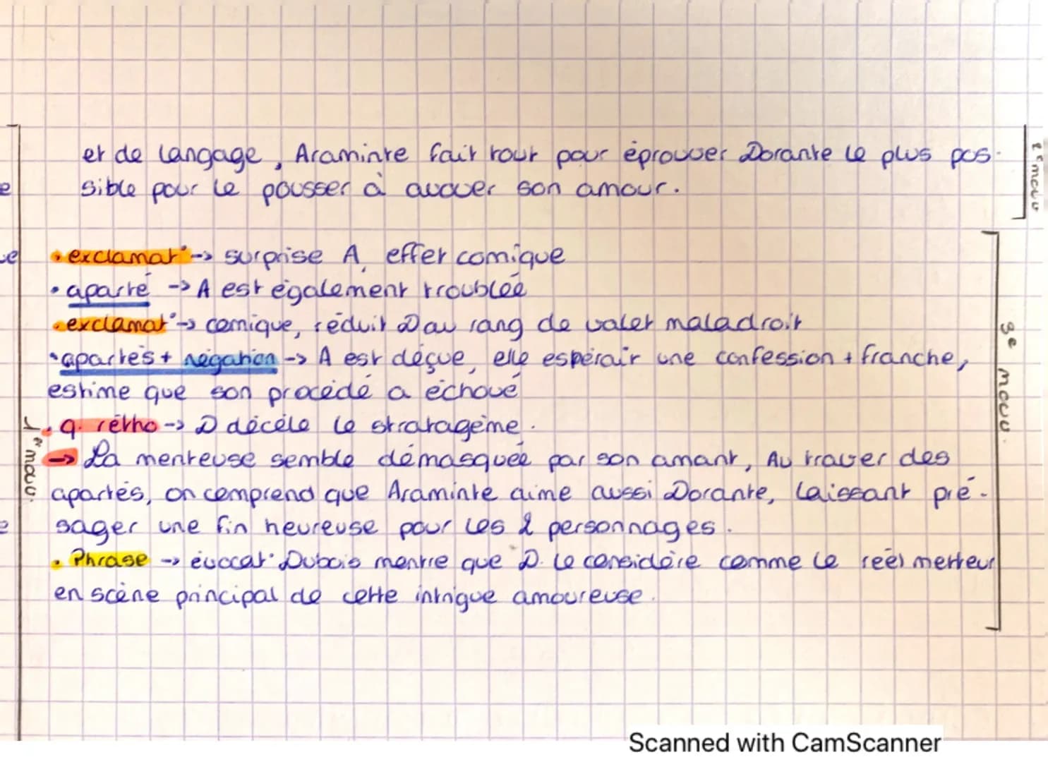 Acte I, scène Vill
Le piège d'Araminte
ARAMINTE, d'un air délibéré. - Il n'y en aura aucune. Ne vous embarrassez pas, et écrivez le billet
q