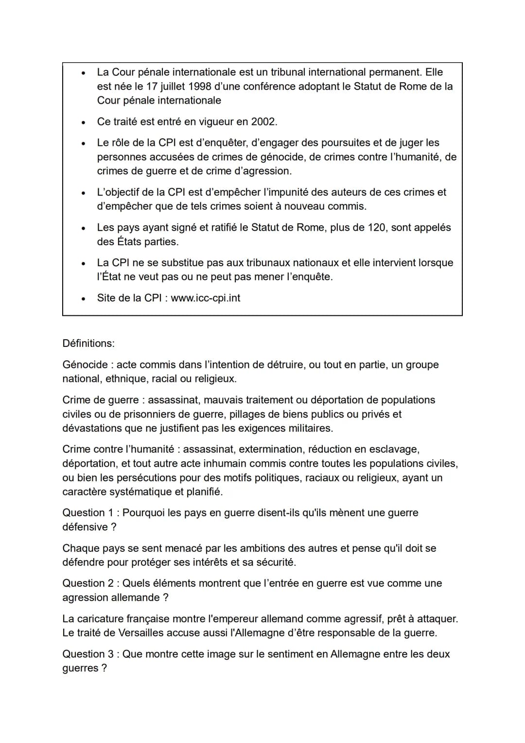 Thème 3 Histoire et mémoires
Comment les conflits et les crimes du XXe siècle, et la nécessité pour les
sociétés d'y faire face, ont-ils bou