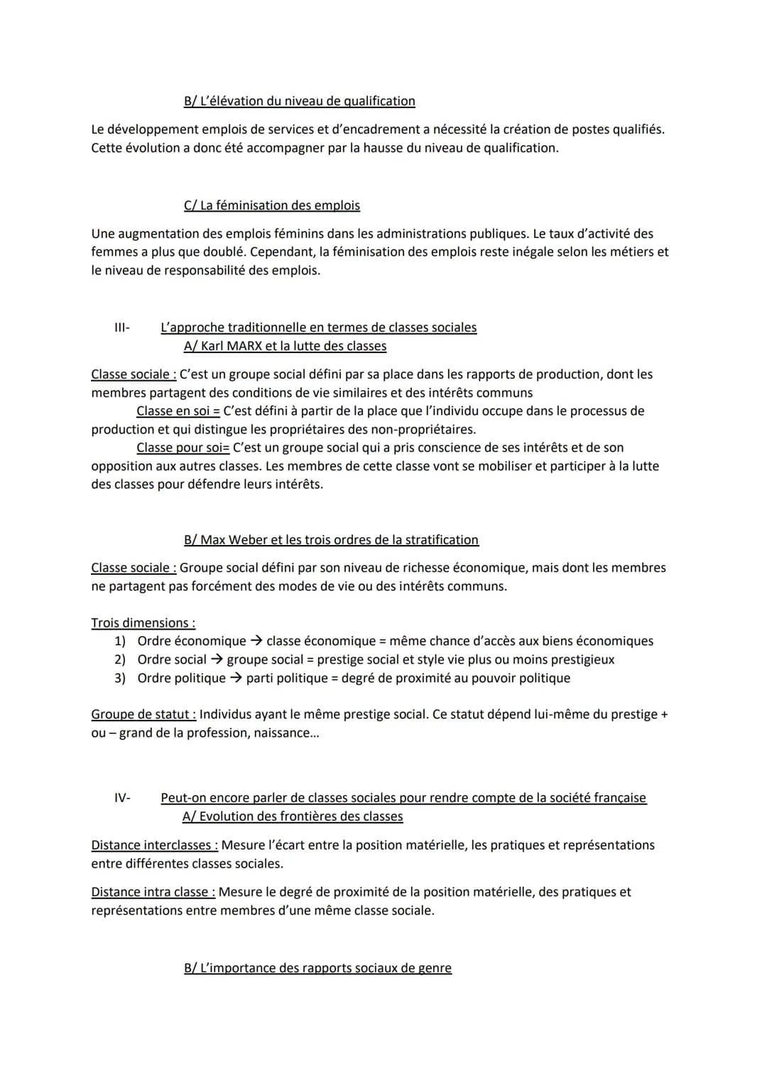 |-
Chapitre 3 : Comment est structurée la société française actuelle ?
Quels sont les multiples facteurs qui structurent et hiérarchisent l'