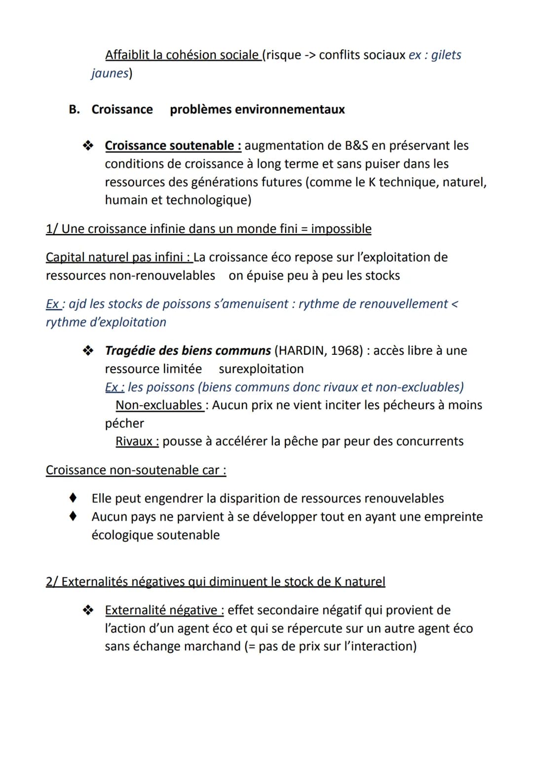 SES CHAPITRE 1 : quels sont les sources et les défis de la croissance
économique
Intro :
<< J'irai chercher la croissance avec les dents » N