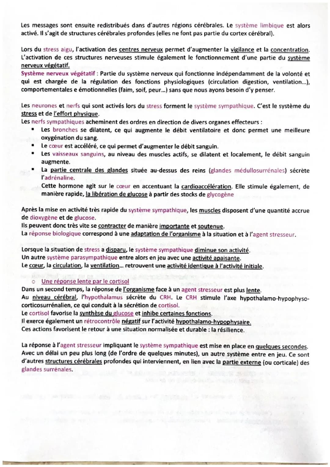 Comportement et stress
L'organisme est confronté à des perturbations de son environnement.
L'adaptabilité de l'organisme est sa capacité à r