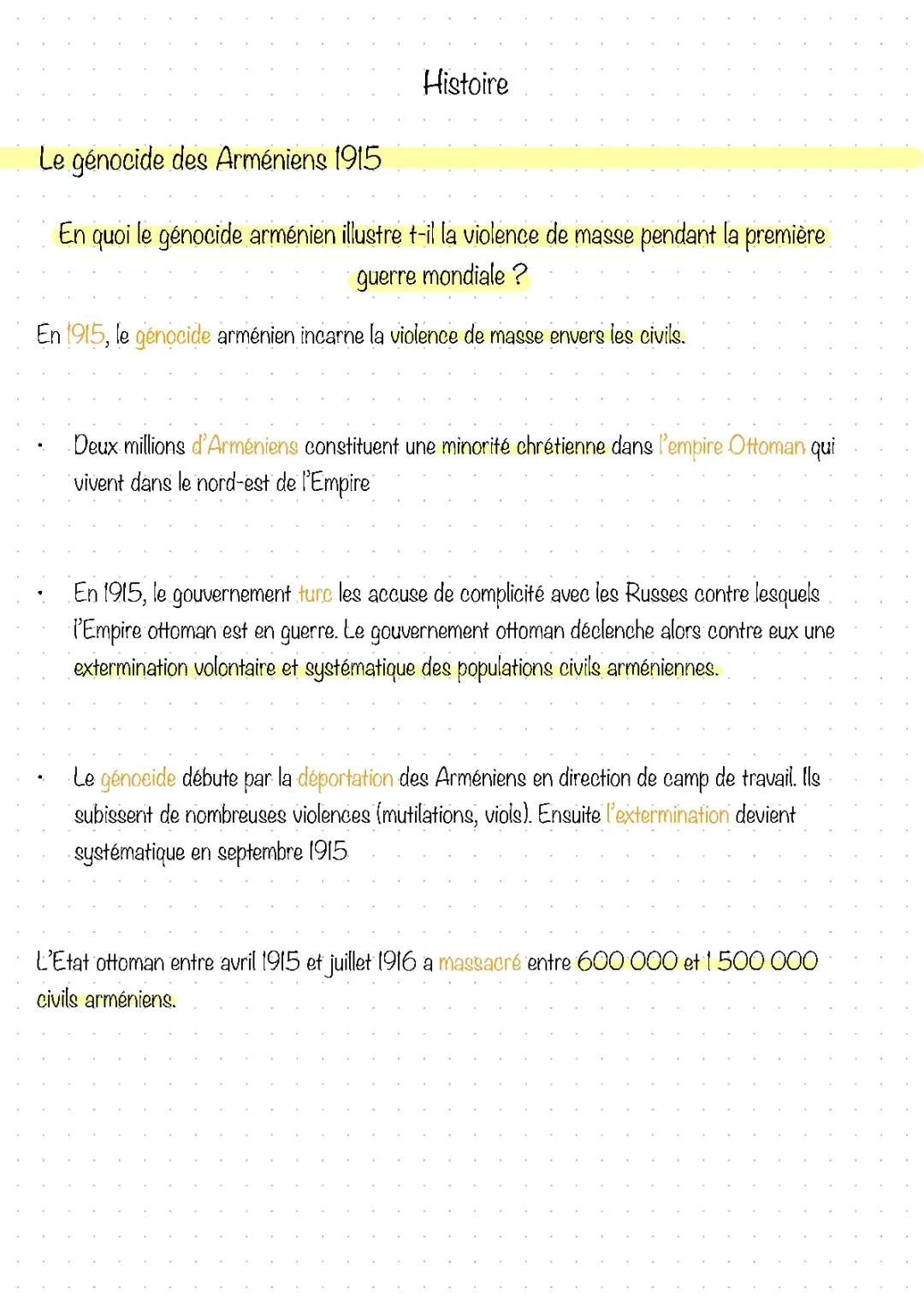 L'impact du génocide arménien : Pourquoi les Arméniens ont souffert pendant la Première Guerre