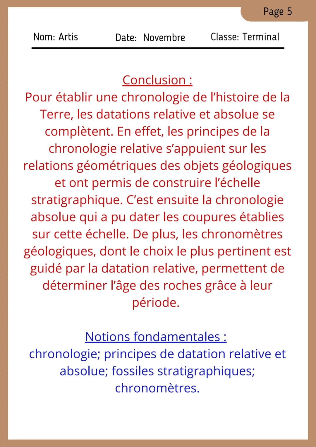 SVT - Terminale
CHAP/3:
Le temps et les roches
Comment l'étude des roches permet-
elle de construire une chronologie de
l'histoire de la Ter