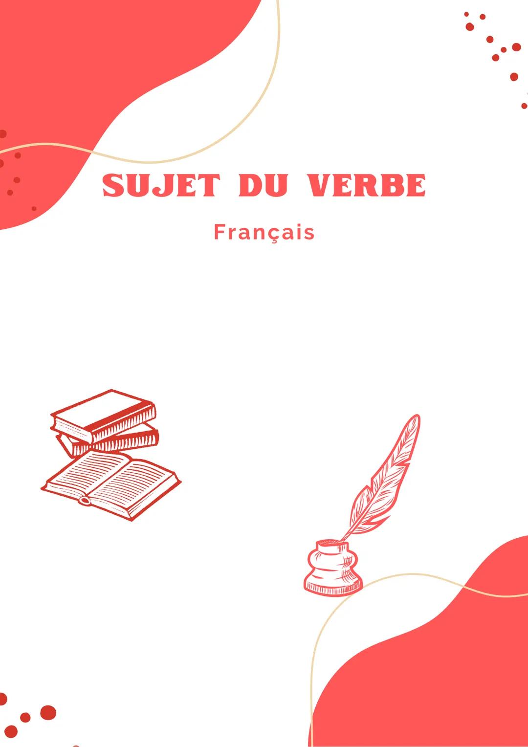 SUJET DU VERBE
Français Le sujet du verbe
Définition
Le sujet indique qui fait l'action dans la
phrase.
Ex. Roméo s'approche de Juliette.
• 