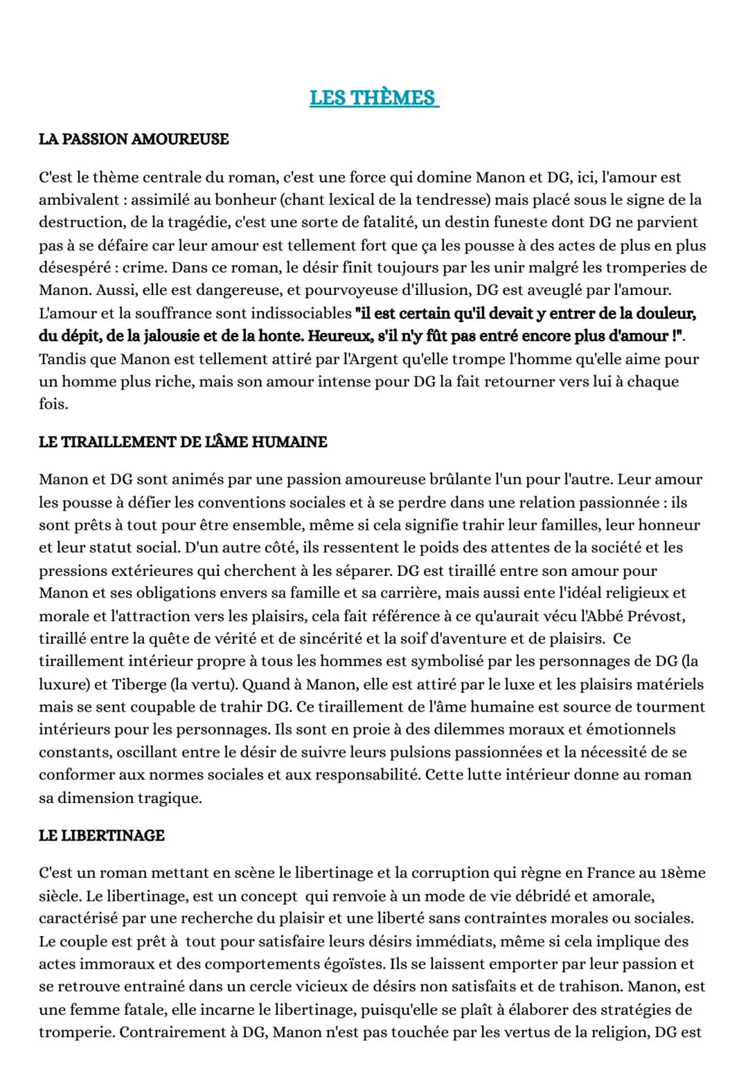 L'OEUVRE
L'AUTEUR
LE ROMAN
Oeuvre intégrale : Manon Lescaut
L'histoire du chevalier Des Grieux et de Manon Lescaut est un roman-mémoire, c'e