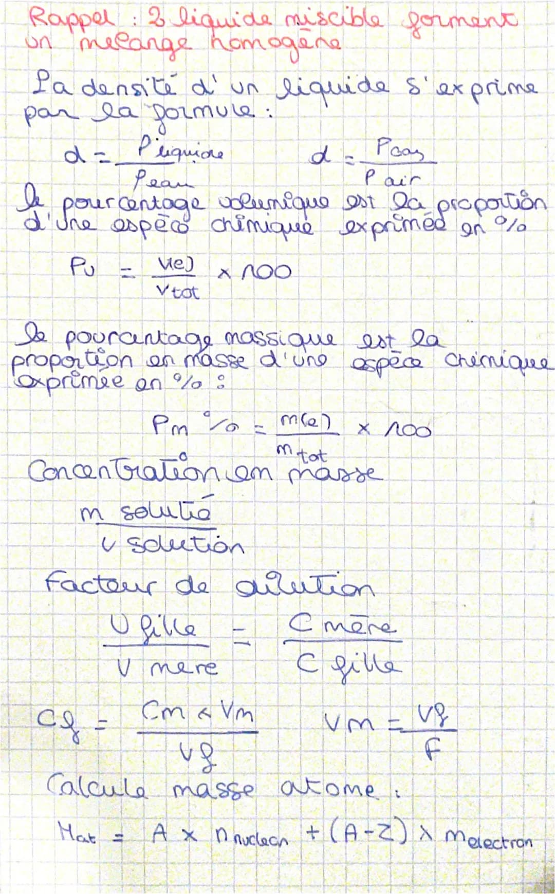 Lie
спарл
Un mélange est composé d'au moins 2 espèces
Un corps pur est composé d'une seule espèce
chimique!
Un test chimique est une experie