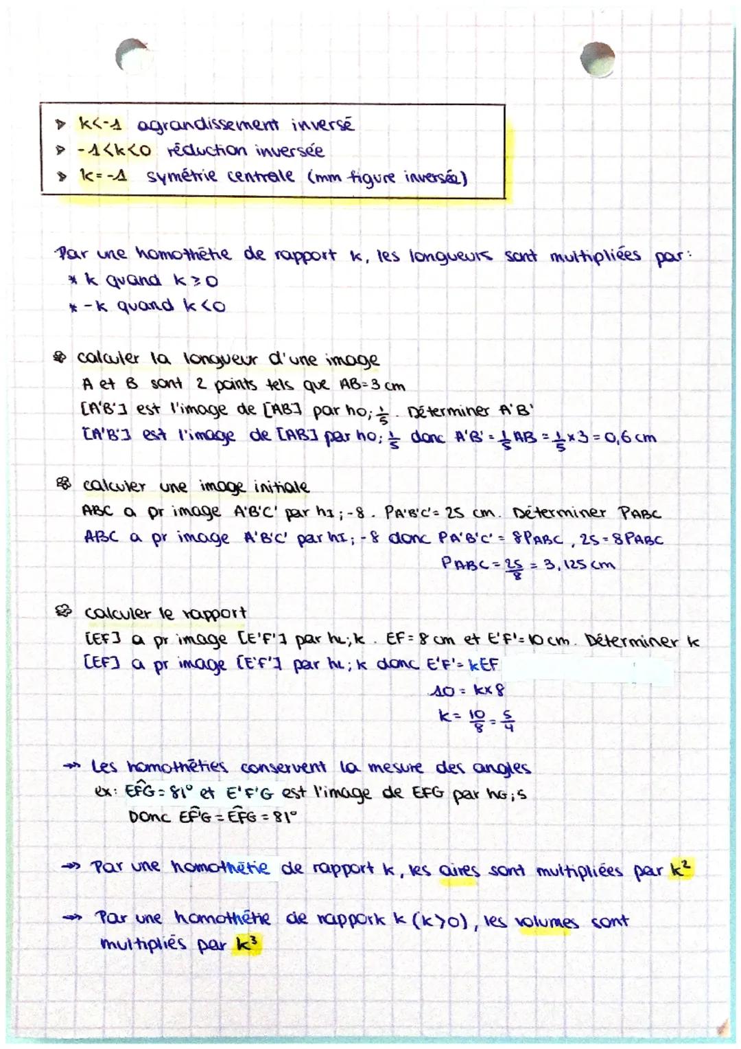 homothéties
8
> homothétie: transformation qui permet d'agrandir ou de réduire.
une figure tout en la faisant glisser
→souvent de centre I e