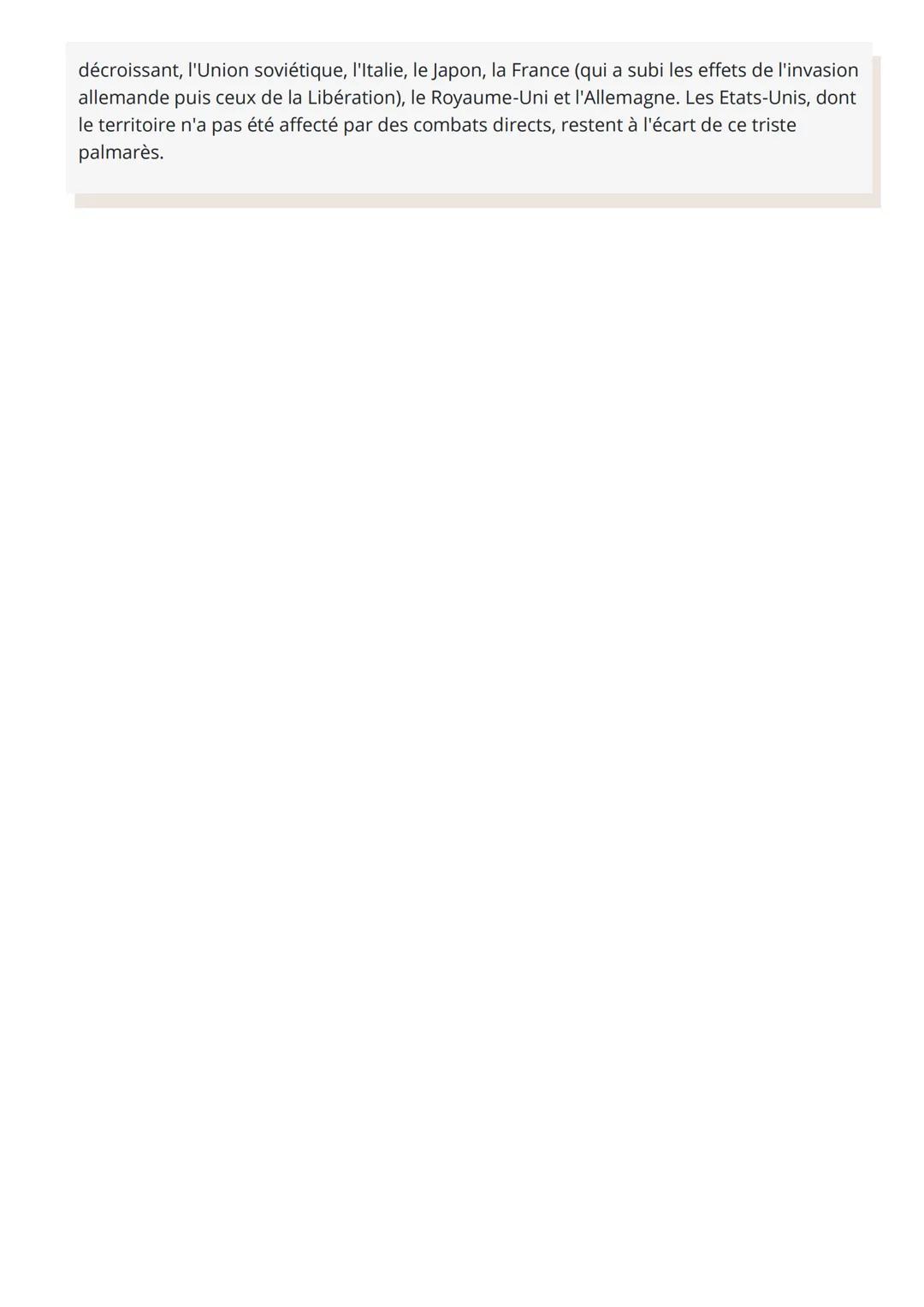 # Histoire

BILAN HUMAIN ET MATÉRIEL DE LA GUERRE

Le bilan humain de la première guerre mondial

On dénombre 18,6 millions de morts. Parmi 