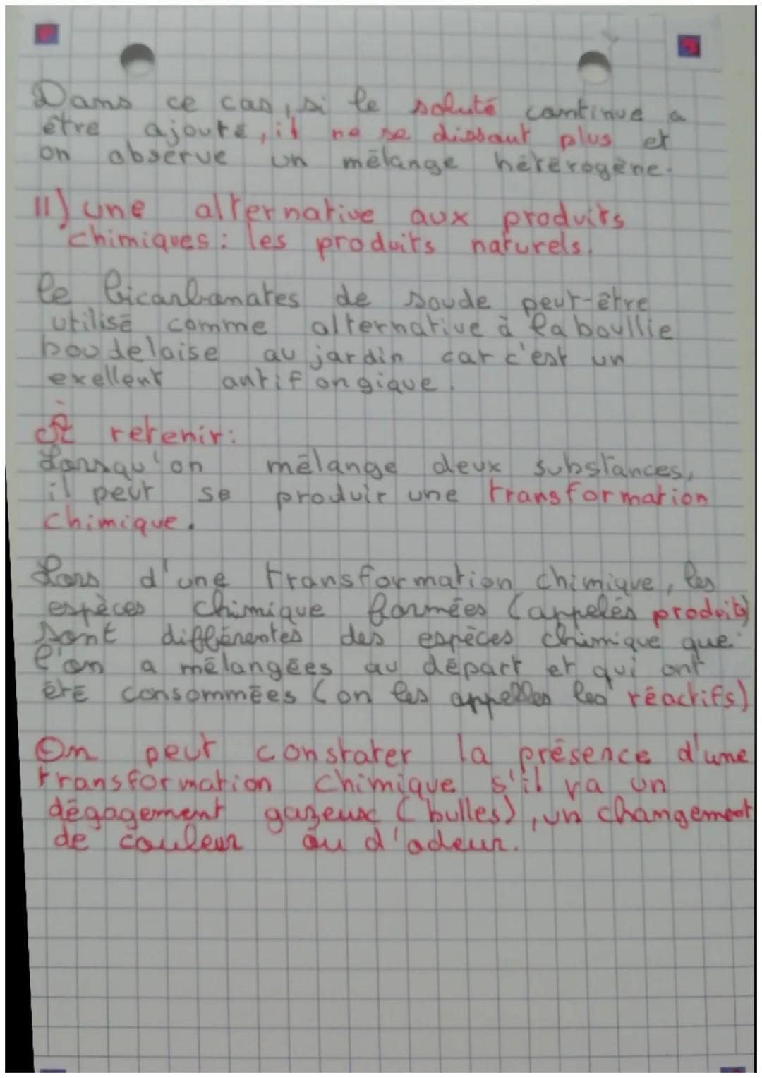 chapitre 5: Physique..
I) Les dangers des produits chimique.
à retenir: Lorsqu'on mélange un
et un liquide, on réalise
dissolution
solide
un