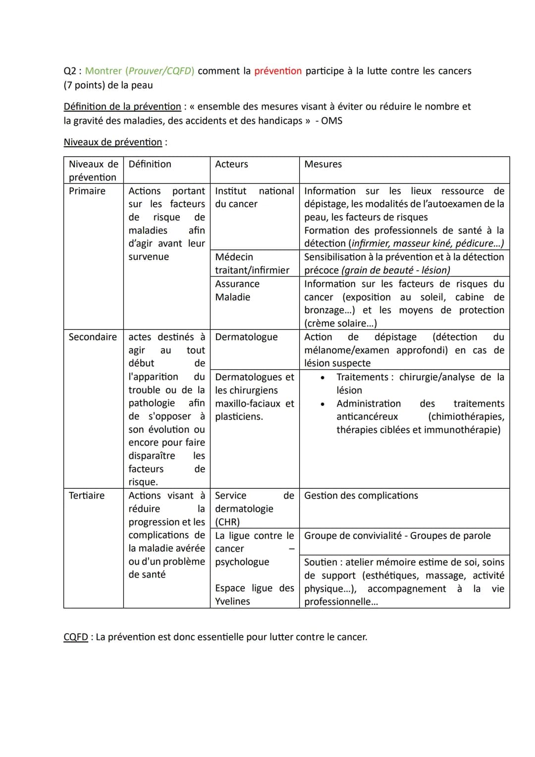 Eléments de correction - Polynésie (mars 2023)
PARTIE 1: MOBILISATION DES CONNAISSANCES
QUESTION: Les déterminants sociaux peuvent influence