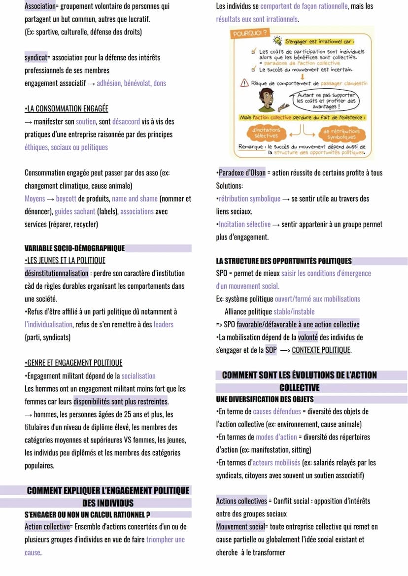Engagement politique
Engagement = se lier par une promesse ou une convention
engagement politique = actions visant à conquérir le pouvoir
ou