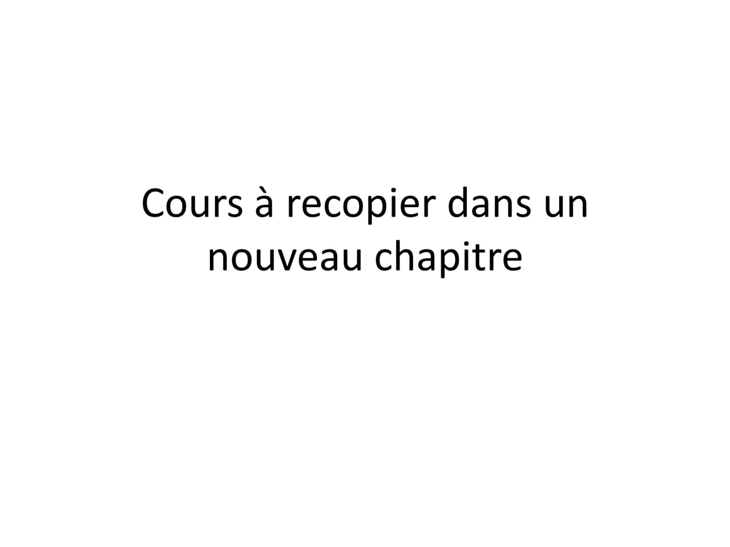 Cours à recopier dans un
nouveau chapitre II. Rappels sur le mouvement d'un objet
1. Trajectoire
La trajectoire d'un objet est la forme du
c