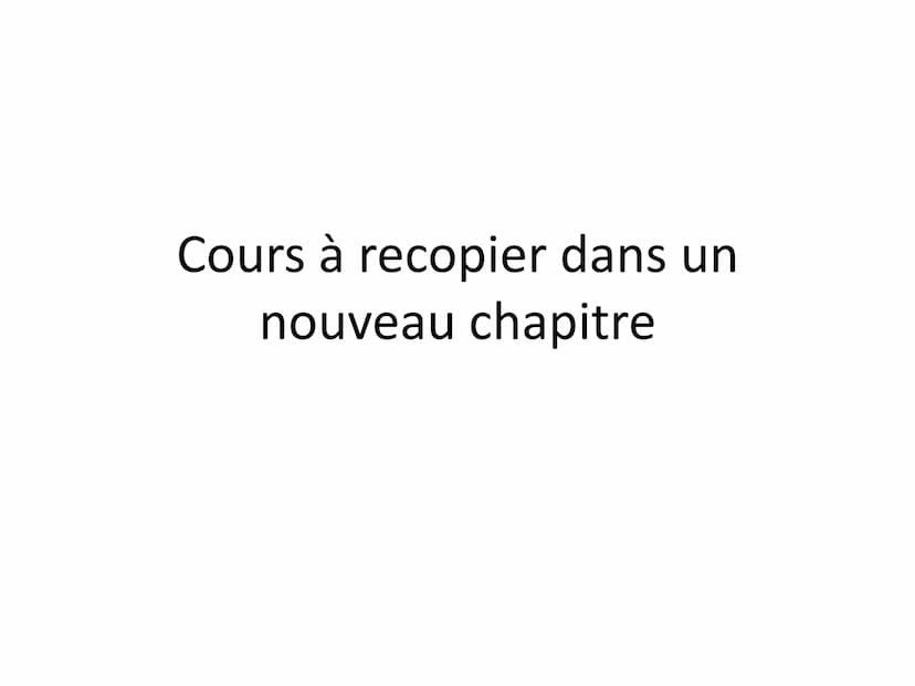 Cours à recopier dans un
nouveau chapitre II. Rappels sur le mouvement d'un objet
1. Trajectoire
La trajectoire d'un objet est la forme du
c