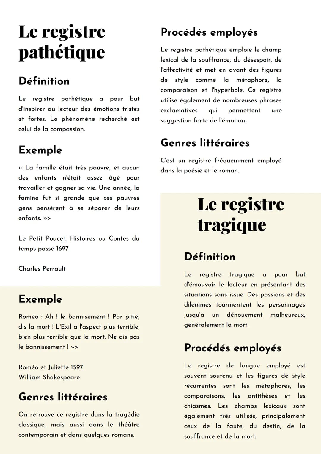 Le registre
pathétique
Définition
Le registre pathétique a pour but
d'inspirer au lecteur des émotions tristes
et fortes. Le phénomène reche