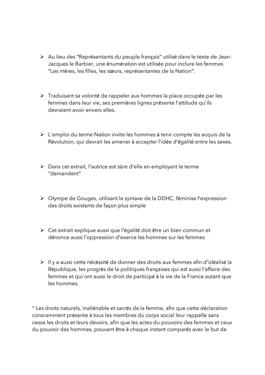 EXPLICATION LINÉAIRE DDFC
AUTOUR DE LA LOI : ARTICLE 5 à 9
Article 5: L'auteur reprends l'expression dans l'article 4" Les lois de la nature