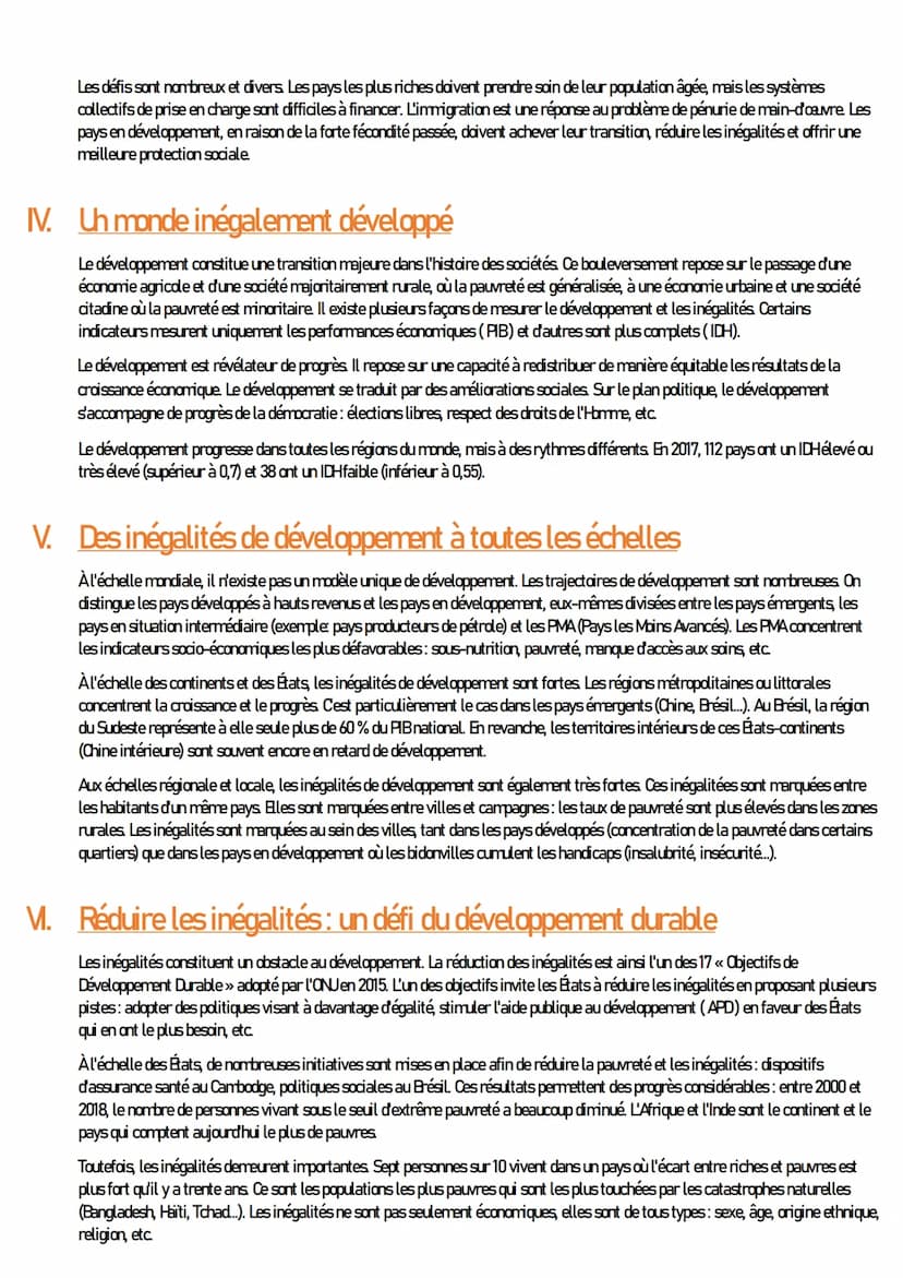 GEOGRAPHIE
Territoires, populations et développement : quels défis?
1. Uhe planète de plus en plus peuplée
La Terre compte 7,6 milliards d'h