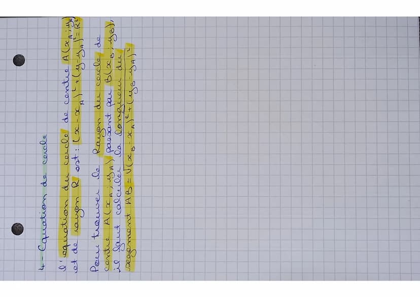 
<p>Une équation cartésienne d'une droite est de la forme ax + by + c = 0, où a, b et c sont des constantes.</p>
<h2 id="vecteurdirecteurdel