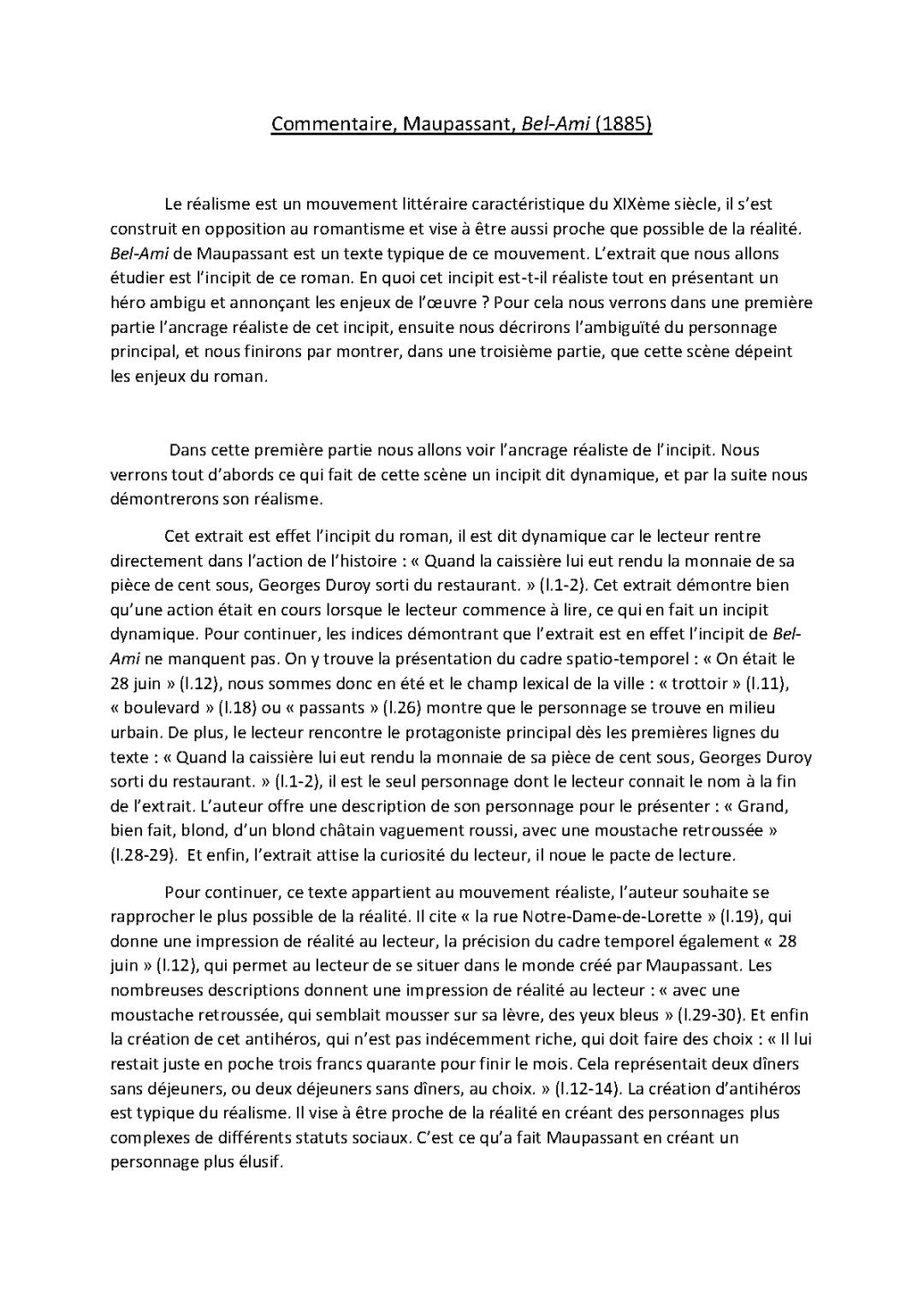 Découvre Bel-Ami : Analyse Par Chapitre et Passages Importants