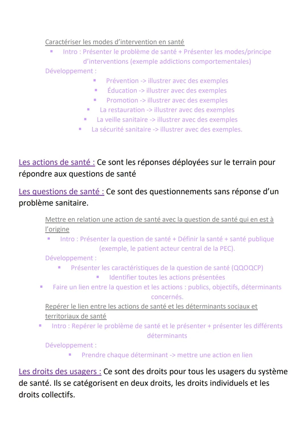 SEAS
Séquence 7: Agir sur les déterminants de la santé et garantir la santé des
individus
La prévention ܀
C'est l'ensemble des mesures visan