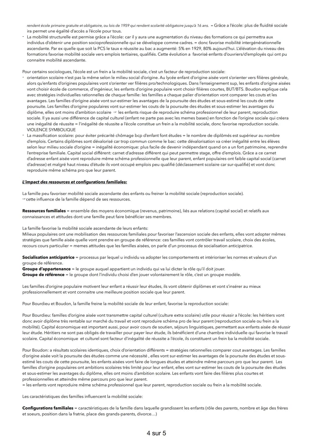 Socio chap 2: quels sont les caractéristiques contemporaines et les facteurs de la mobilité sociale?
Mobilité sociale = ensemble de changeme