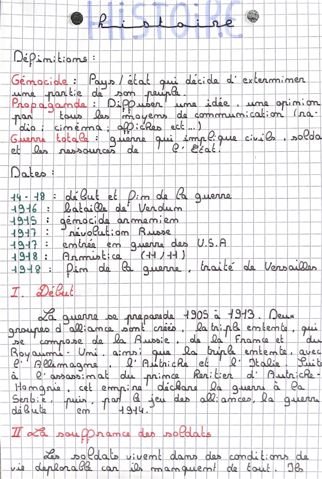 Définitions:
Genocide: Pays / état qui décide d' exterminer
une partie de son peuple
Propagande: Dippuser une idée une opinion
par tous les 