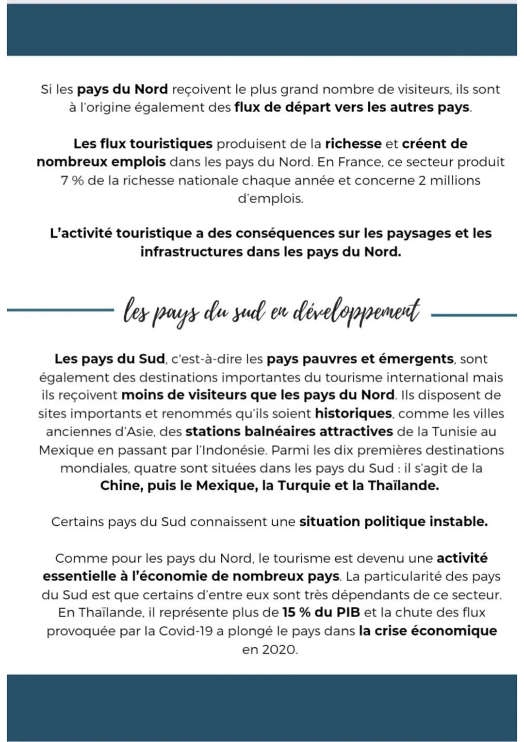 LES MOBILITES TOURISTIQUES
MONDIALE
introduction
Les déplacements touristiques internationaux sont en forte croissance
depuis les années 196