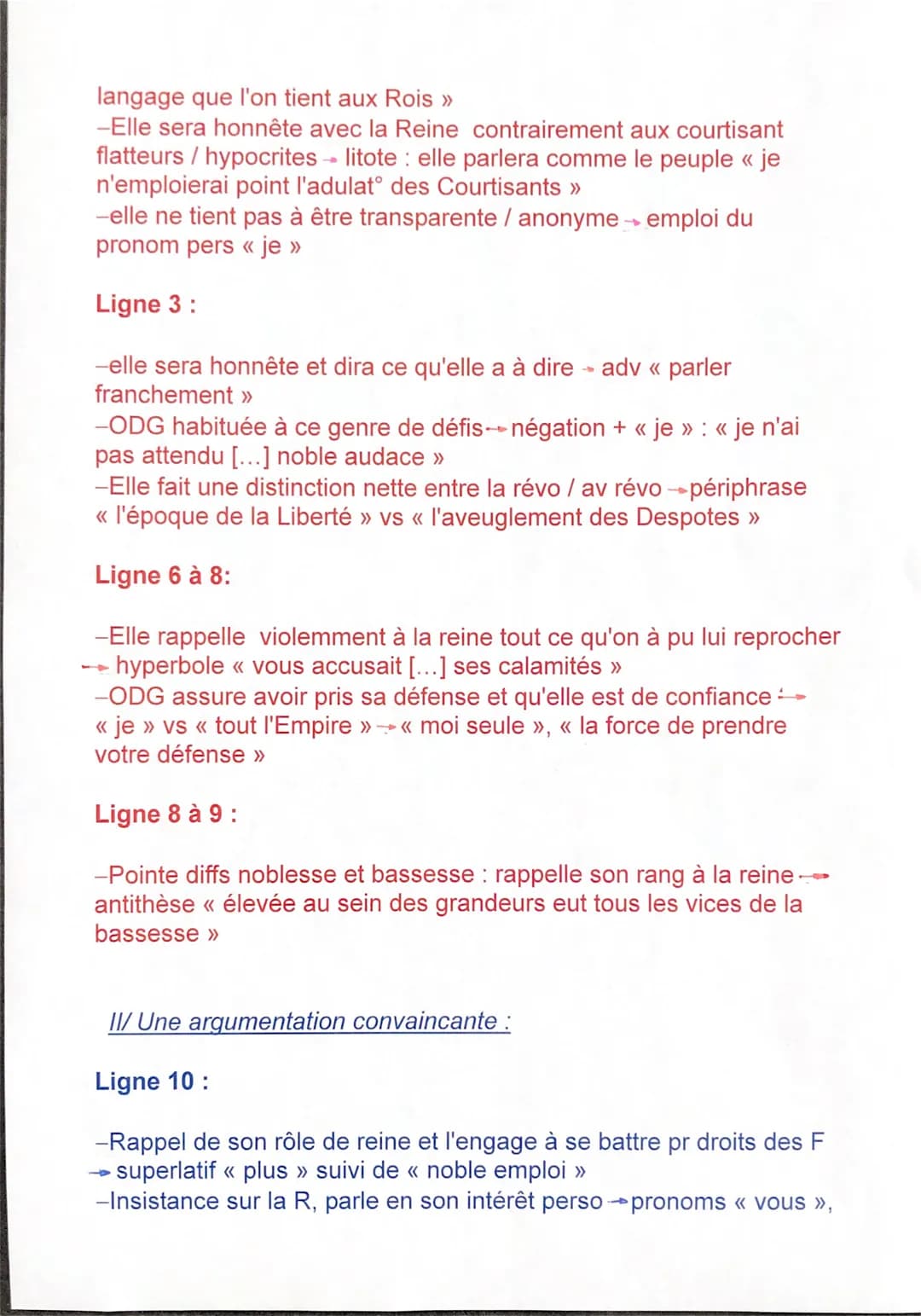 Analyse linéaire n°1
DEACLARATION DES DROITS DE LA FEMME ET DE LA
CITOYENNE
Dédicace à la Reine
Introduct
Lors de la Révolution de 1789, deu