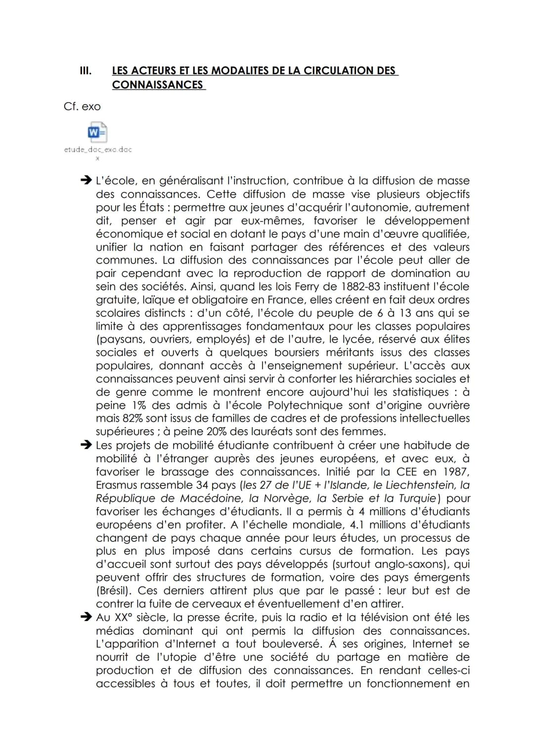 
<p>La connaissance désigne le processus de construction et d'acquisition de savoirs, de savoir-faire et de savoir-être. Cela correspond à d