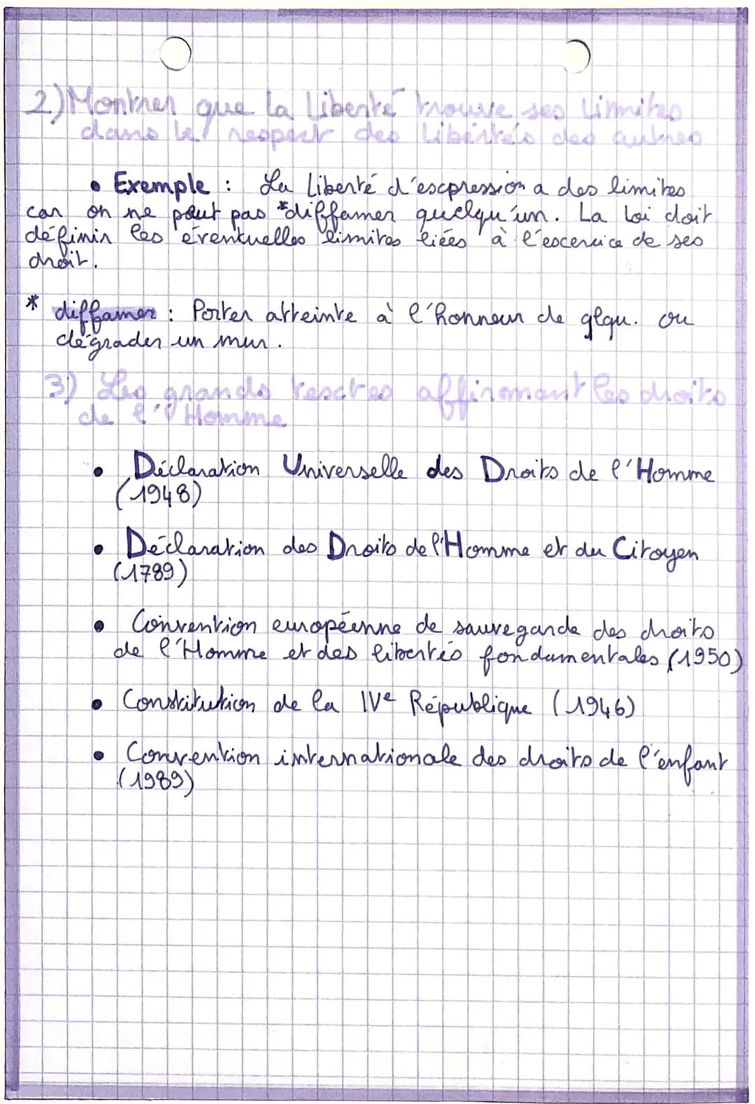 D
EMC
n's
L'exercice des libertés
en France
2
1- Que Test-ce
la Liberte?
que
La Liberte consiste à pouvoir faire tout ce qui
he muit
à autru