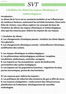 Know L'évolution du climat, les risques climatiques et météorologiques thumbnail