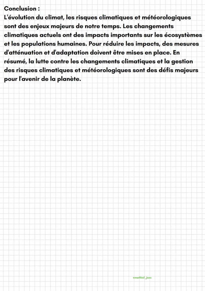 emathist_jsxc
SVT
L'évolution du climat, les risques climatiques et
météorologiques
Introduction :
Le climat de la Terre est en constante év
