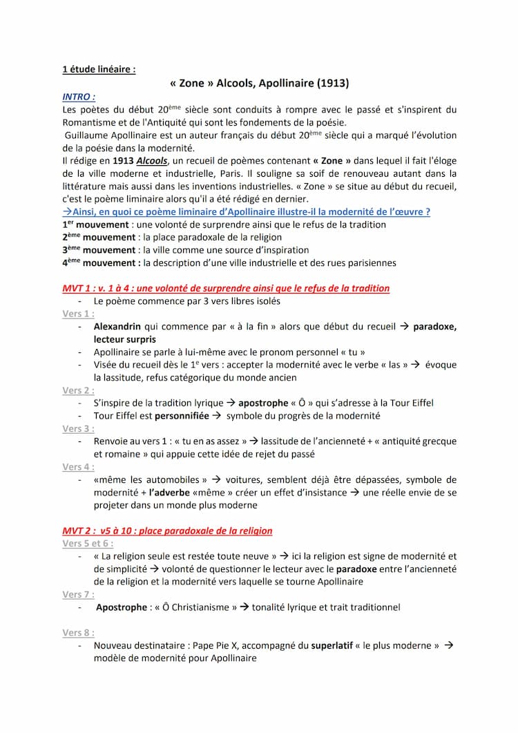 Know Analyse linéaire Zone Apollinaire thumbnail