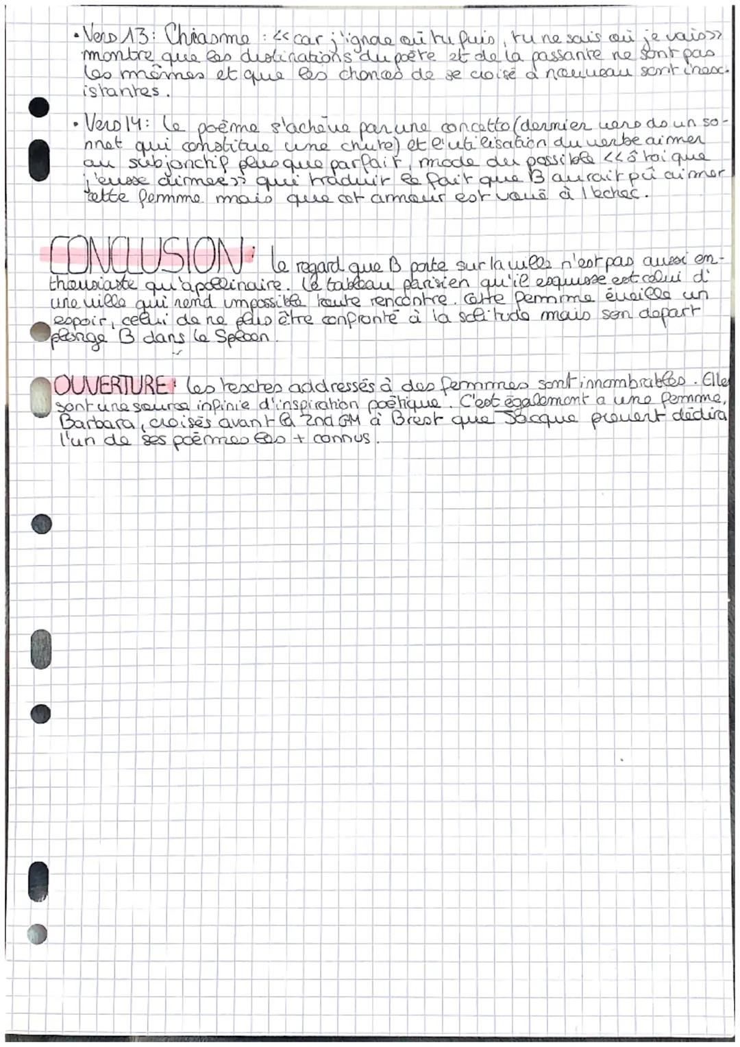 # "A une passante"

INTRO Chalo Bandaire les du mal on 15.
ce recueil, il consacre 18 poérme à la ville de Paris qu'il regroupe dans la
sect